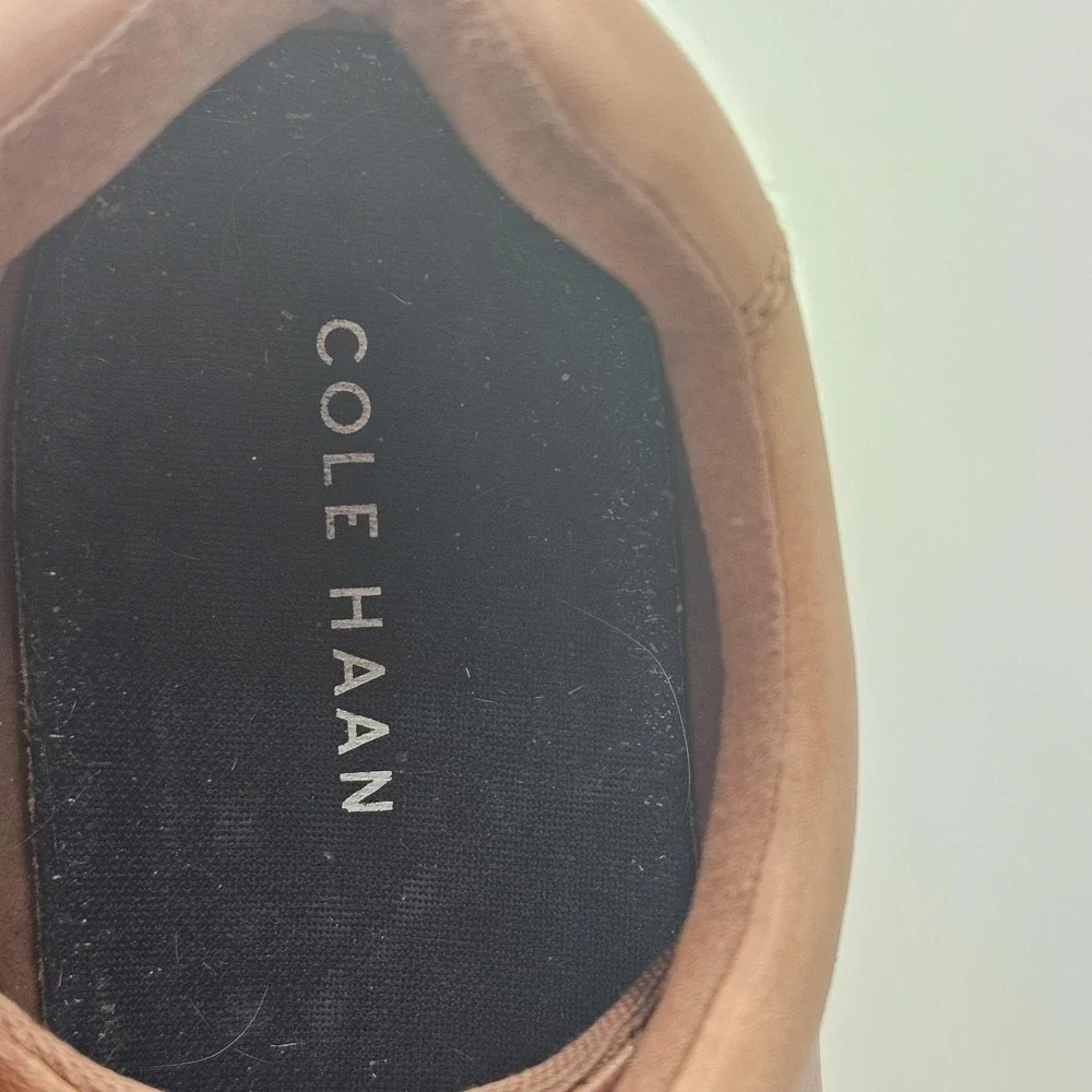 Cole Haan Grand.OS Shoes Mens Size 10.5 Brown Leather‎ Lace Up Casual Sneakers